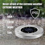 8 LED Solar Powered Ground Light