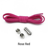 Elastic No Tie Shoelaces with Metal Lock Round End