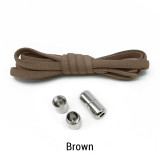 Elastic No Tie Shoelaces with Metal Lock Round End