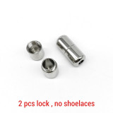 Elastic No Tie Shoelaces with Metal Lock Round End