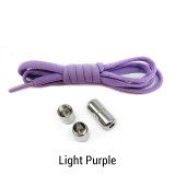 Elastic No Tie Shoelaces with Metal Lock Round End