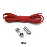 Elastic No Tie Shoelaces with Metal Lock Round End