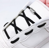 Elastic No Tie Shoelaces with Metal Lock Round End