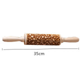 Ultimate Christmas Rolling Pin™ - Christmas Embossed Wood Rolling Pin Ultimate Christmas Rolling Pin™ - Christmas Embossed Wood Rolling Pin