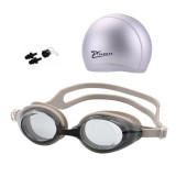 Swim Cap Swimming Glasses Anti-fog Waterproof Swim Goggles Earplug Pool Equipment for Men Women Kids Adult Sports Diving Eyewear