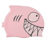 Swimming Cap children Silicone Waterproof Protect Ear Shark Swim Pool Hat kids Cartoon Boys Girls Diving hats