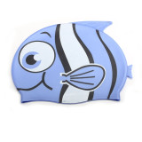 Swimming cap children ear protect Boys Girls Silicone Waterproof kids piscina Swim Pool caps elastic fish cartoon Diving hat
