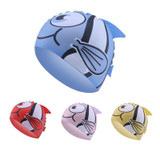 Swimming cap children ear protect Boys Girls Silicone Waterproof kids piscina Swim Pool caps elastic fish cartoon Diving hat
