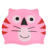New Kids Children Waterproof Swim Cap Cartoon Animal Swimming Pool Beach Silicone Caps Hat Protect Ears Long Hair For Boys Girls