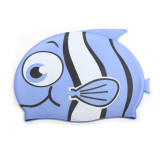 Cartoon Swimming caps Boys Girls children ear protect Silicone Waterproof kids piscina Swim Pool cap Lovely fish Diving hat