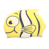 Cartoon Swimming caps Boys Girls children ear protect Silicone Waterproof kids piscina Swim Pool cap Lovely fish Diving hat