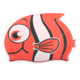 Cartoon Swimming caps Boys Girls children ear protect Silicone Waterproof kids piscina Swim Pool cap Lovely fish Diving hat