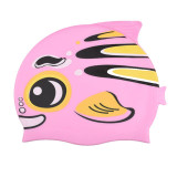 Kids fish Swimming Caps Boys Girls Silicone Waterproof Ear Protect Children Swim Pool cap Cartoon Diving hat Dropshipping