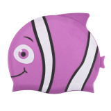 Kids fish Swimming Caps Boys Girls Silicone Waterproof Ear Protect Children Swim Pool cap Cartoon Diving hat Dropshipping
