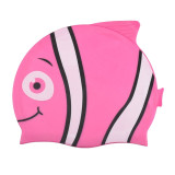 Kids fish Swimming Caps Boys Girls Silicone Waterproof Ear Protect Children Swim Pool cap Cartoon Diving hat Dropshipping