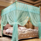 Luxury Princess Three-Door 4 Corners Post Bed Canopy Mosquito Net