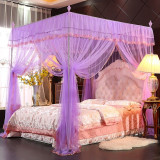 Luxury Princess Three-Door 4 Corners Post Bed Canopy Mosquito Net