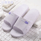 Women's new cool slippers, men's home summer shoes, women's anti-skid men's home bathroom, home slippers.