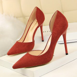 Women Pointed Toe High Heels Slip