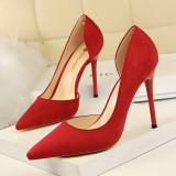 Women Pointed Toe High Heels Slip