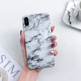 Marble Case on For Coque iphone 7 XS MAX Case Soft TPU