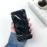 Marble Case on For Coque iphone 7 XS MAX Case Soft TPU
