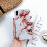 Marble Case on For Coque iphone 7 XS MAX Case Soft TPU