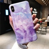 Marble Case on For Coque iphone 7 XS MAX Case Soft TPU