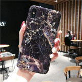 Marble Case on For Coque iphone 7 XS MAX Case Soft TPU