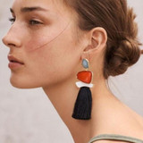 Luxury  Beads Tassel Earrings