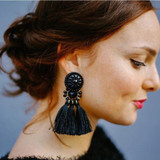 Luxury  Beads Tassel Earrings