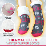 Thermal Fleece Winter Slipper Socks