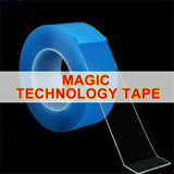5M Magic Nano-Tape Washable Reusable Double-Sided Transparent Traceless Sticker