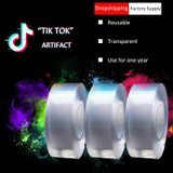 5M Magic Nano-Tape Washable Reusable Double-Sided Transparent Traceless Sticker