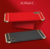 Apple iphone X 10 Case Armor Ultra Thin Gold Black Case for iphone X cases plating Luxury Cover Accessories