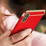 Apple iphone X 10 Case Armor Ultra Thin Gold Black Case for iphone X cases plating Luxury Cover Accessories