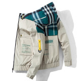 Classy Plaid Hooded Jacket Classy Plaid Hooded Jacket