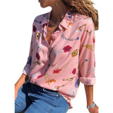 2020 New Fashion Print Women Blouses