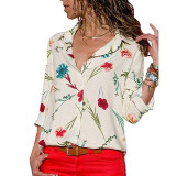 2020 New Fashion Print Women Blouses