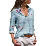2020 New Fashion Print Women Blouses
