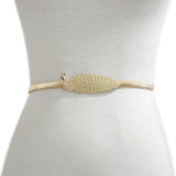 metal belts for women golden peacock luxury brand waistband elastic belt