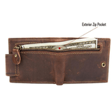HUXLEY Zippered Folding Wallet