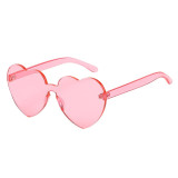 Heart Shaped Rimless Sunglasses Heart Shaped Rimless Sunglasses