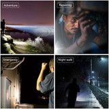 LED 15000LM Tactical Rechargeable Waterproof Flashlight