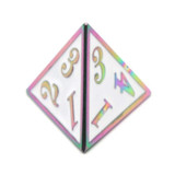 Rainbow Unicorn Prismatic Metal Dice Set