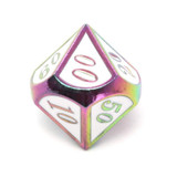 Rainbow Unicorn Prismatic Metal Dice Set