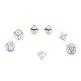 Rainbow Unicorn Prismatic Metal Dice Set