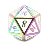 Rainbow Unicorn Prismatic Metal Dice Set
