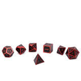 Red Barbarian Rage Metallic Dice Set