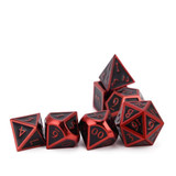 Red Barbarian Rage Metallic Dice Set